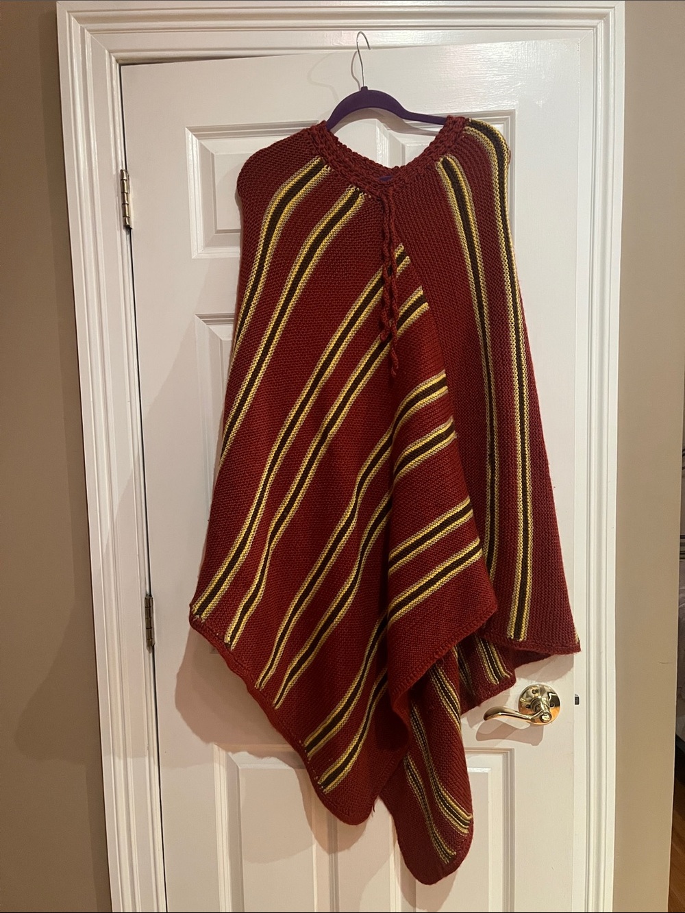 Hand made wool poncho